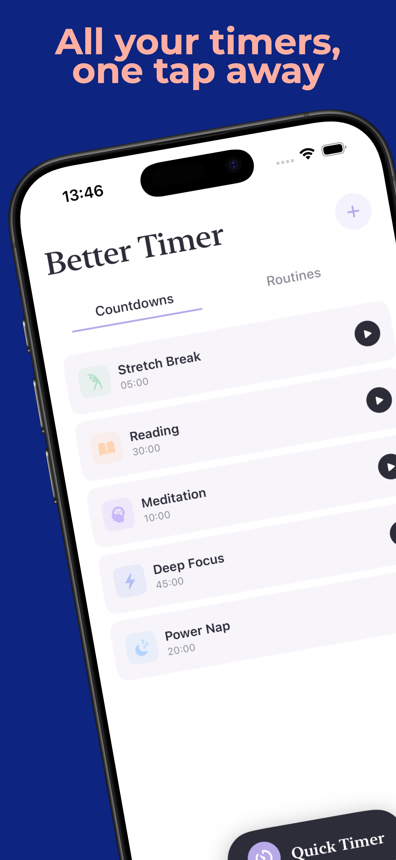 Better Timer presets